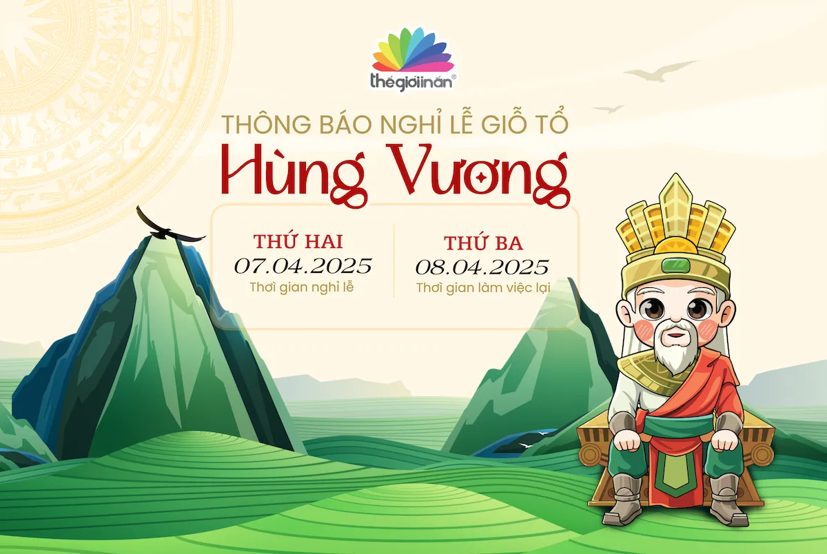 Thông báo lịch nghỉ lễ giỗ tổ Hùng Vương 2025